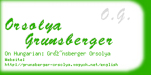orsolya grunsberger business card